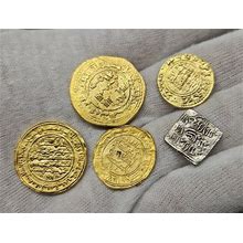 Lot Of Old Islamic Spanish Coins - Collectibles Coin For Gift For Him Unique - Gifted Coin - Gift For Father - Rare Spanish Coins Collection