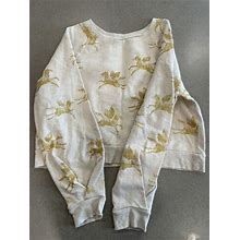 Tea Clothing Pegasus Cropped Sweatshirt Size 16