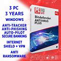 Bitdefender Antivirus Plus 2024 3 PC 3 Years, FULL EDITION