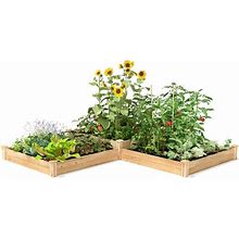 Farmhouse Pine Wood Raised Garden Bed 4 ft X 12 ft - Made In Usa