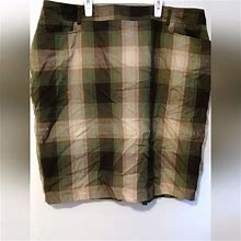 Dress Barn Skirts | Dress Barn Plus Size Green Plaid Skirt. Size 20. | Color: Green | Size: 20