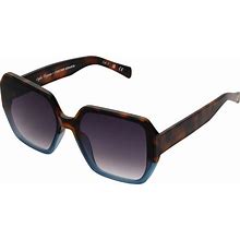 Sofia Vergara X Foster Grant Women's Limited Edition Geo Square Sunglasses, Tortoise, 63 mm
