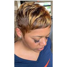 Beisdwig Short Pixie Haircuts Synthetic Short Wigs For Black Women Short Hairstyles For Women (9622)