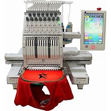 AVERMA 15 Needles Commercial Computerized Embroidery Machine For Hats And Clothing Single Head Automatic Commercial Hat Embroidery Machine Bottomless