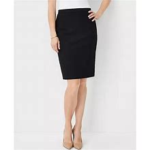 Ann Taylor The Petite Seamed Pencil Skirt In Bi-Stretch - Curvy Fit Size 10 Black Women's