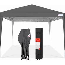 Best Choice Products 10x10ft Pop Up Canopy Outdoor Portable Adjustable Instant Gazebo Tent W/ Carrying Bag - Dark Gray