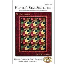 HUNTER's STAR SIMPLIFIED Quilt Pattern By Debbie Maddy For Calico Carriage Quilt Designs CCQD153