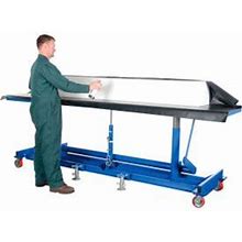 Extra-Long Deck Mobile Work Positioning Lift Table Cart LDLT-3072