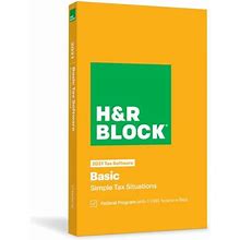 H&R BLOCK TAX SOFTWARE BASIC 2021