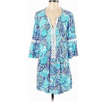 Lilly Pulitzer Casual Dress: Blue Dresses - Women's Size X-Small