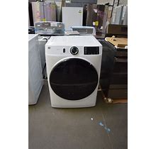 GE GFD55ESSNWW 28" White 7.8 Cu. Ft. Front Load Electric Dryer NOB 142957