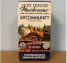 Host Defense Mycommunity 17 Species Mushroom Blend 30 Capsules EXP 10/2025