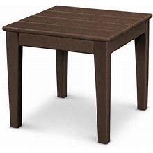 POLYWOOD® Newport 18" End Outdoor Table Plastic In Brown | 17 H X 18 W X 18 D In | Wayfair CT18MA