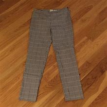 A New Day Pants & Jumpsuits | A New Day Stretch Skinny Plaid Side Zipper | Color: Black/Brown | Size: 2