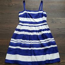 Loft Dresses | Ann Taylor Loft Dress | Color: Blue/White | Size: 6