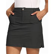Lastfor1 Women's Outdoor Skort Golf Skorts Active Athletic Skort UPF 50+ Hiking Casual Skirt Quick Dry With Pockets