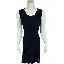 Isaac Mizrahi Women's Petite Hi-Low Lace Maxi Dress Solid Black Ps