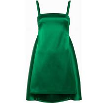 P.A.R.O.S.H. - Draped Mini Dress - Women - Polyester/Elastane/Polyamide - M - Green