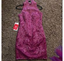 JJsHouse Dresses | Gorgeous Beaded, Lace Formal Dress Nwt. | Color: Pink | Size: 4