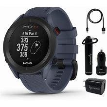Garmin Approach S12 Premium GPS Golf Watch, Granite Blue With Wearable4u Powe...