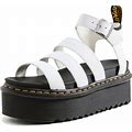 Dr. Martens Blaire Quad Sandals | White/Black | Size 6 | Shopbop
