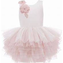 Tulleen - Littlebrook Floral Tulle Dress - Kids - Polyester - 5 Yrs - Pink