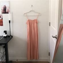 H&M Dresses | Peach Summer Dress | Color: Cream/Pink | Size: Xs