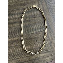 28 Inch Cuban Link 18K Gold Plated Mens Chain