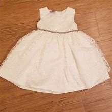 Blueberi Boulevard Dresses | 3 For $10 Blueberi Boulevard Ivory Lace Dress Flower Girl | Color: Cream | Size: 18Mb