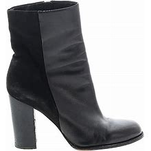 Sam Edelman Boots: Black Print Shoes - Women's Size 9 - Round Toe