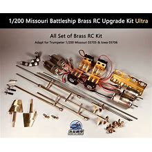Trumpeter 1/200 Missouri Battleship Brass RC Upgrade Kit Ultra