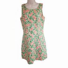 Lilly Pulitzer Dresses | Lilly Pulitzer Pink Parrot Shift Dress Vintage | Color: Green/Pink | Size: 8
