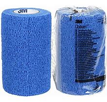 Coban 3m Medical Coban Self-Adherent Wrap 1584B, Blue, 4 Inch X 5 Yards, 18 Bags/Case