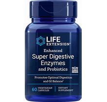 Life Extension Enhanced Super Digestive Enzymes W/Probiotics - 60 Capsule
