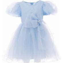 Tulleen Baby's, Little Girl's & Girl's Bow Organza Dress - Blue - Size 3