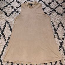 Forever 21 Dresses | Suede-Like Shift Dress | Color: Tan | Size: S