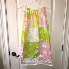 Lilly Pulitzer Dresses | Lilly Pulitzer Pillow Case Shift Dress Girls/Kids | Color: Green/Pink | Size: 14G