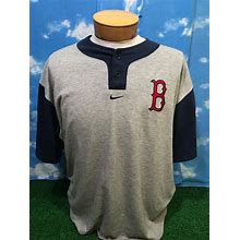 Boston Red Sox T-Shirt Shirt XL Grey Gray Nike C32