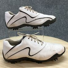 Footjoy Shoes Womens 8 m Lopro Golf Sneakers Lace Up Flats 97094 White Leather