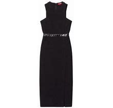 Staud Women's Sharmila Sleeveless Midi-Dress - Black - Size 6