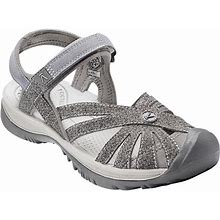 Women's KEEN Rose Sandals - Gray/Silver 007,Shoewidth-M - Duluth Trading Company
