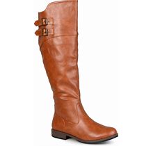Journee Collection Women's Extra Wide Calf Tori Boots - Chestnut - Size 10m