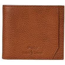 Ralph Lauren Pebbled Leather Billfold Wallet - Size One Size In Saddle