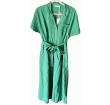 LUSH Clothing Women's Shirt Dress - Green - M