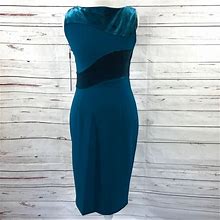 Calvin Klein Dresses | Calvin Klein Sheath Dress Aqua Size 6 | Color: Blue | Size: 6