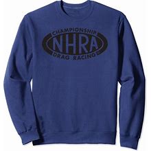 NHRA Championship Drag Racing Black Oval Sweatshirt