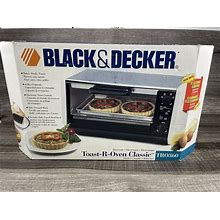 Black And Decker Toast-R-Oven Classic Broiler Toaster TRO360, New Open Box