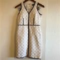 Ann Taylor Dresses | Ann Taylor Petite Cream Patterned Dress. | Color: Cream/White | Size: 00P