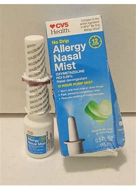 Cvs Health No Drip Allergy Nasal Mist .5 Fl Oz Sealed No Box Exp 05/24