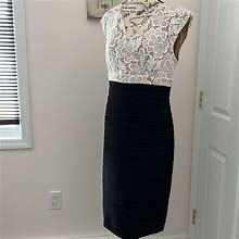 Adrianna Papell Dresses | Adrianna Papell | Color: Black/Cream | Size: 14